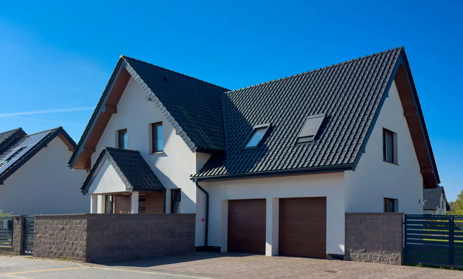 Home with a well-kept roof